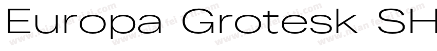 Europa Grotesk SH Extd字体转换